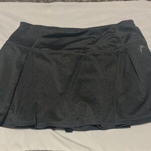 Head Charcoal Gray Athletic Skort